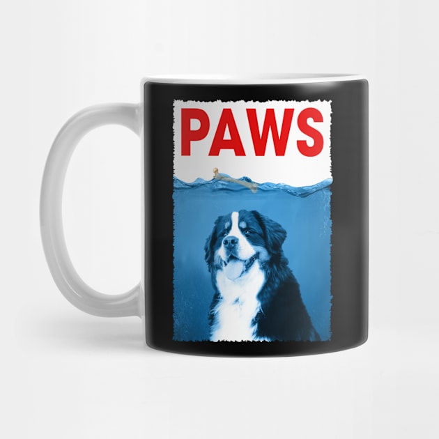 Berner PAWS Mountain Majesty, Stylish Tee for Dog Devotees by Gamma-Mage